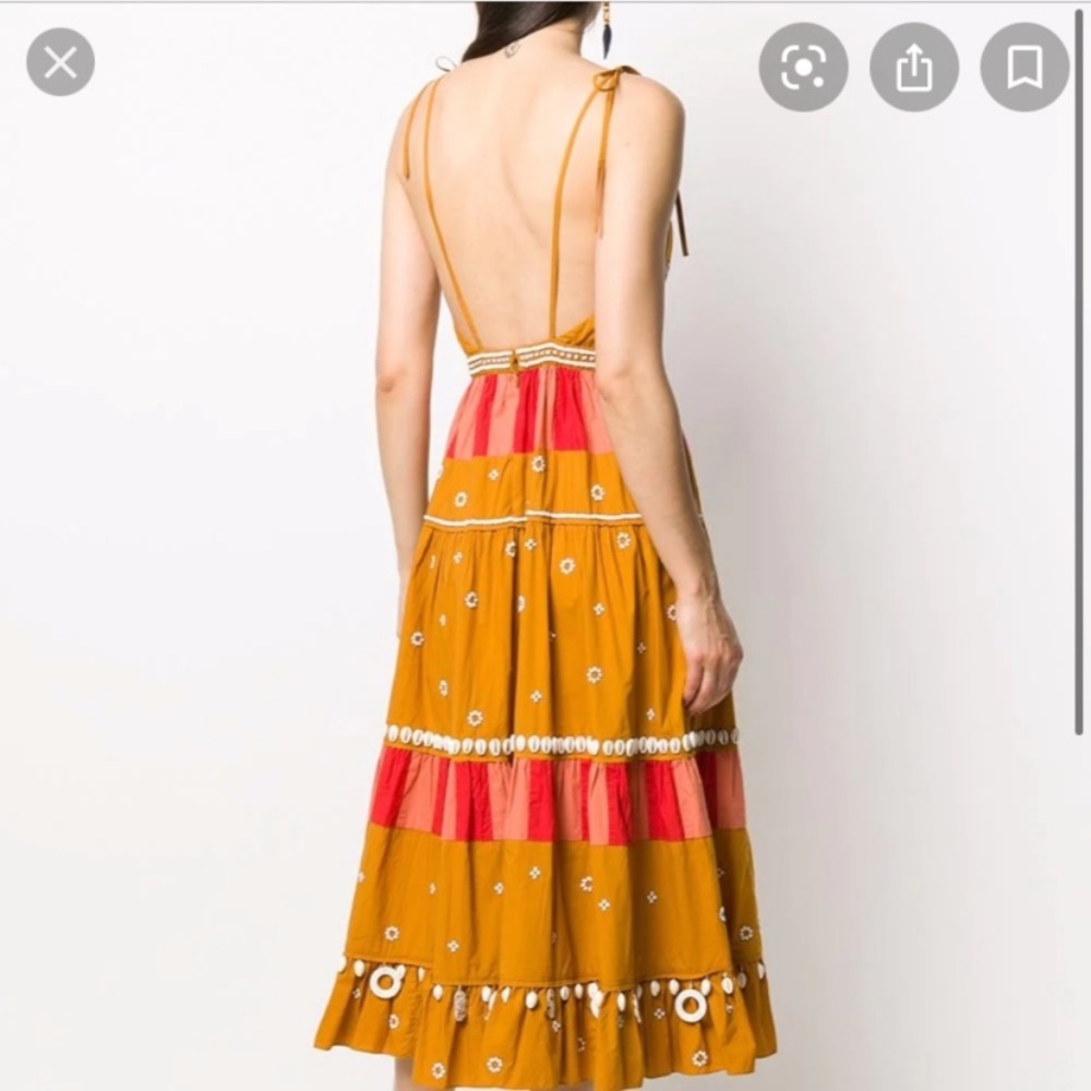 Ulla Johnson - Kali Cowrie Shell embroidered dress - sz 0 NWT - Picture 2 of 6